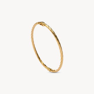 Twisted Gold Bangle